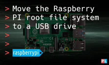 Feature image for the article about moving the Raspberry PI root file system to a USB drive