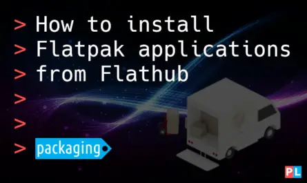 Feature image for the article about how to install Flatpak applications from Flathub