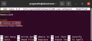 Automatically bring up a SocketCAN interface on boot - PragmaticLinux